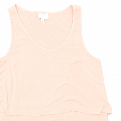 Womens UK Size S Witchery Pink Basic Tank
