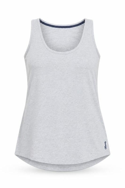 Raging Bull Womens Grey Cotton Basic Tank Size 10 Scoop Neck