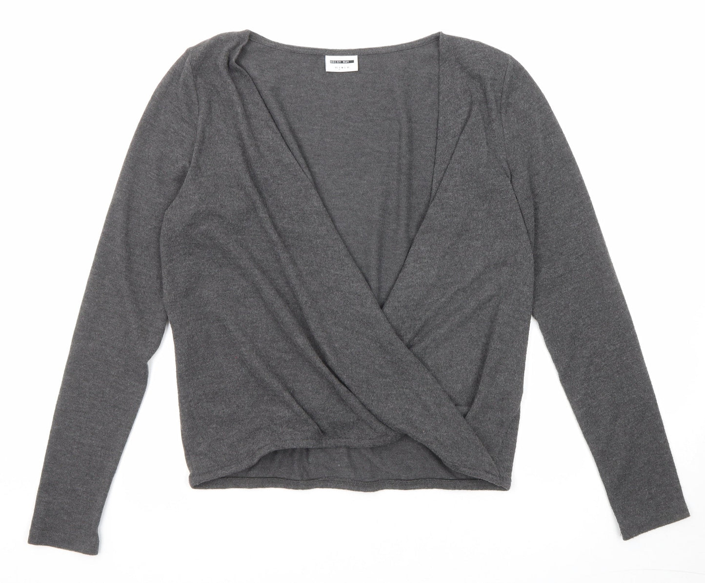 Womens UK Size S Noisy may Grey Pullover Jumper