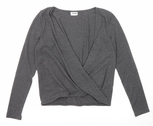Womens UK Size S Noisy may Grey Pullover Jumper