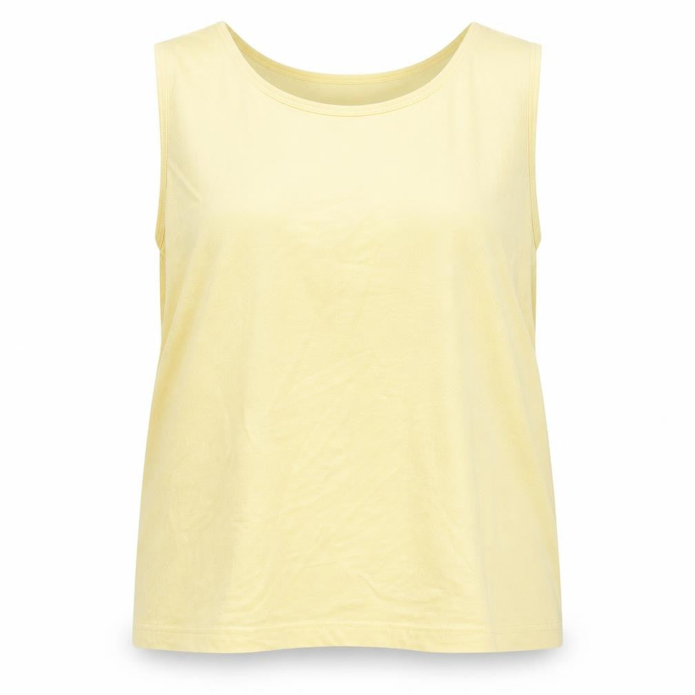 Womens UK Size 18 St Bernard Yellow Basic Tank