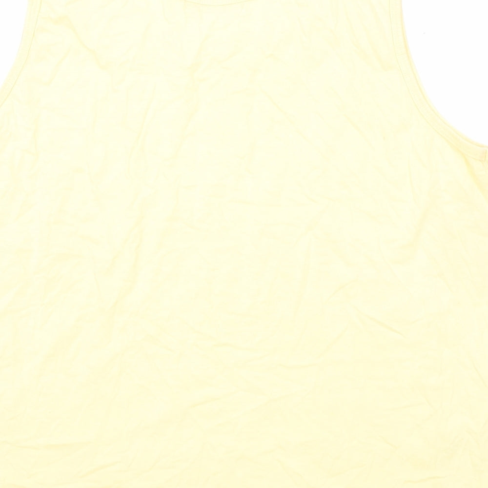 Womens UK Size 18 St Bernard Yellow Basic Tank