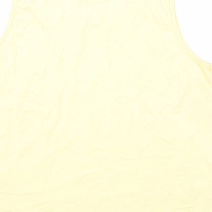 Womens UK Size 18 St Bernard Yellow Basic Tank