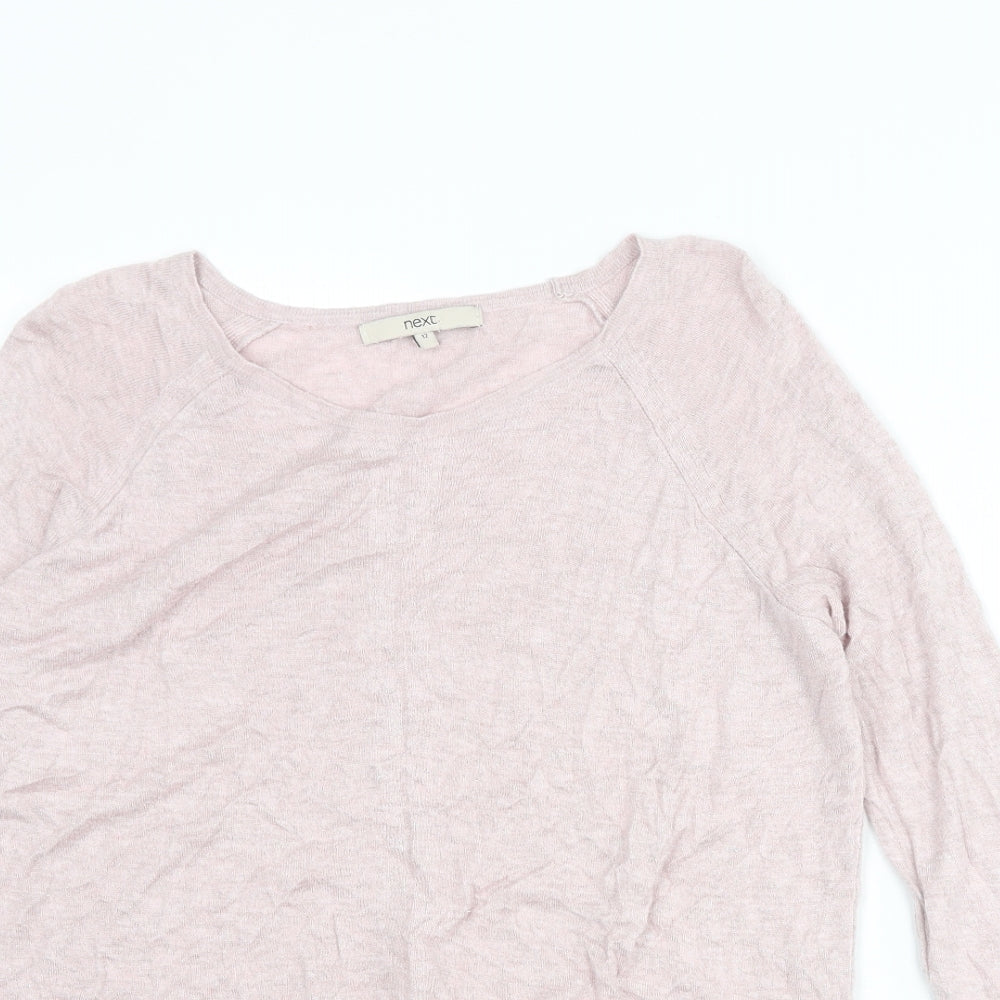 Womens UK Size 12 NEXT Pink Pullover Jumper