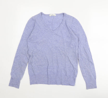 Womens UK Size 8 Marks and Spencer Blue Pullover Jumper