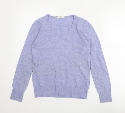 Womens UK Size 8 Marks and Spencer Blue Pullover Jumper