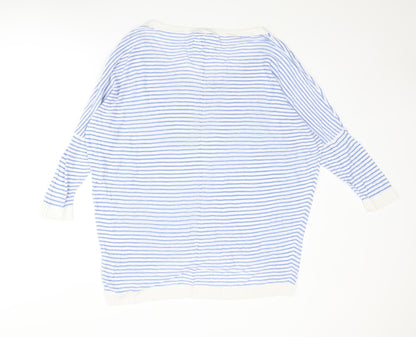 Womens UK Size L H&M Blue Pullover Jumper