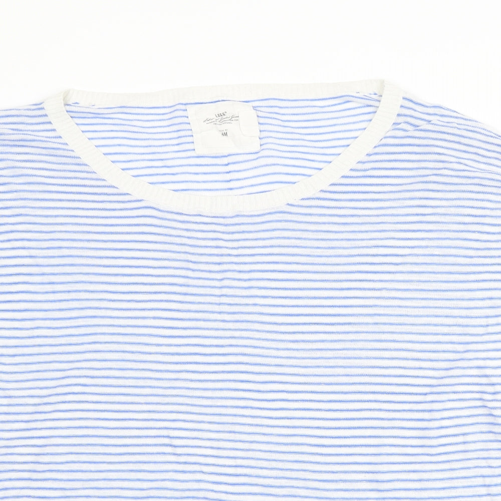 Womens UK Size L H&M Blue Pullover Jumper