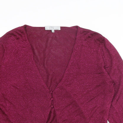 Womens UK Size L Episode Purple Cardigan Jumper