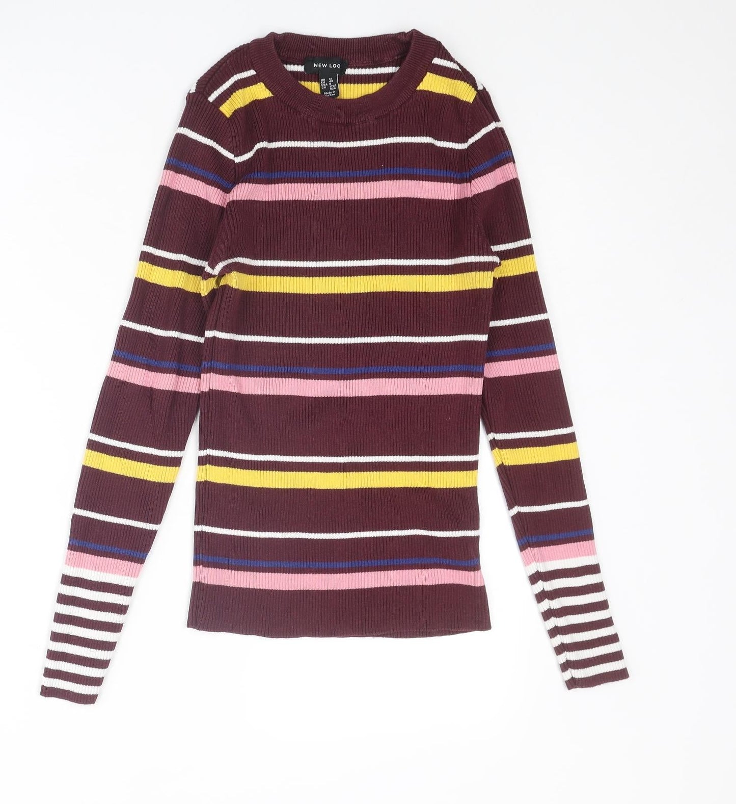 Womens UK Size 12 New Look Multicoloured Pullover Jumper