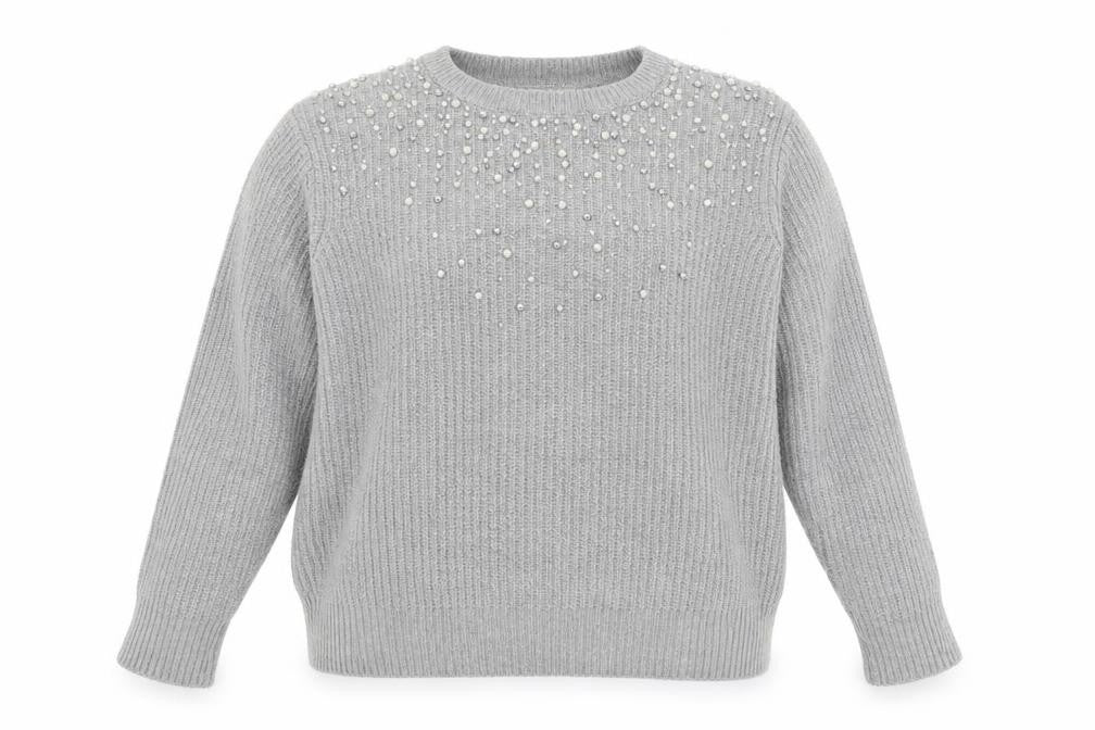 Womens UK Size 18 Nine by Savannah Miller Grey Pullover Jumper
