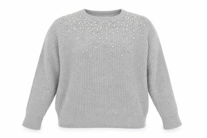 Womens UK Size 18 Nine by Savannah Miller Grey Pullover Jumper