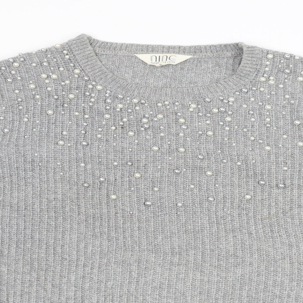 Womens UK Size 18 Nine by Savannah Miller Grey Pullover Jumper