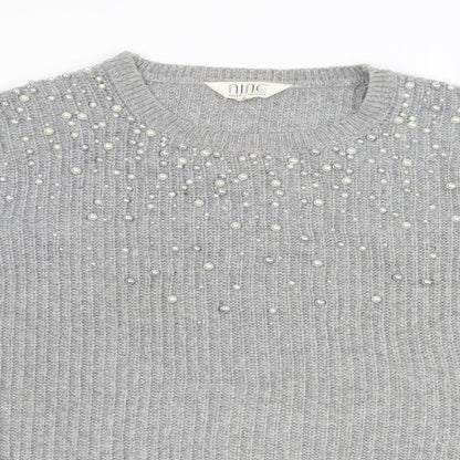 Womens UK Size 18 Nine by Savannah Miller Grey Pullover Jumper