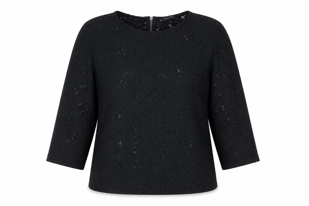 Womens UK Size L Mango Black Basic Blouse