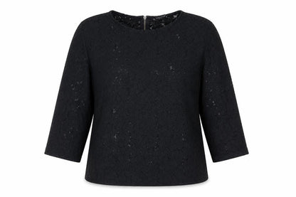 Womens UK Size L Mango Black Basic Blouse