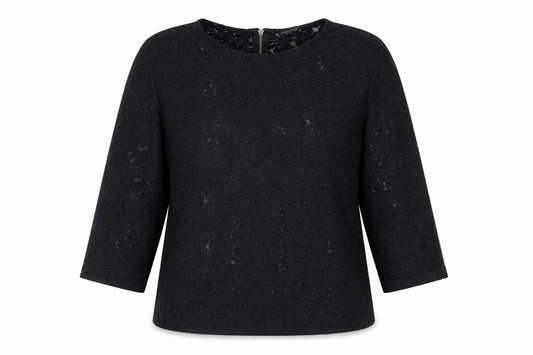 Womens UK Size L Mango Black Basic Blouse