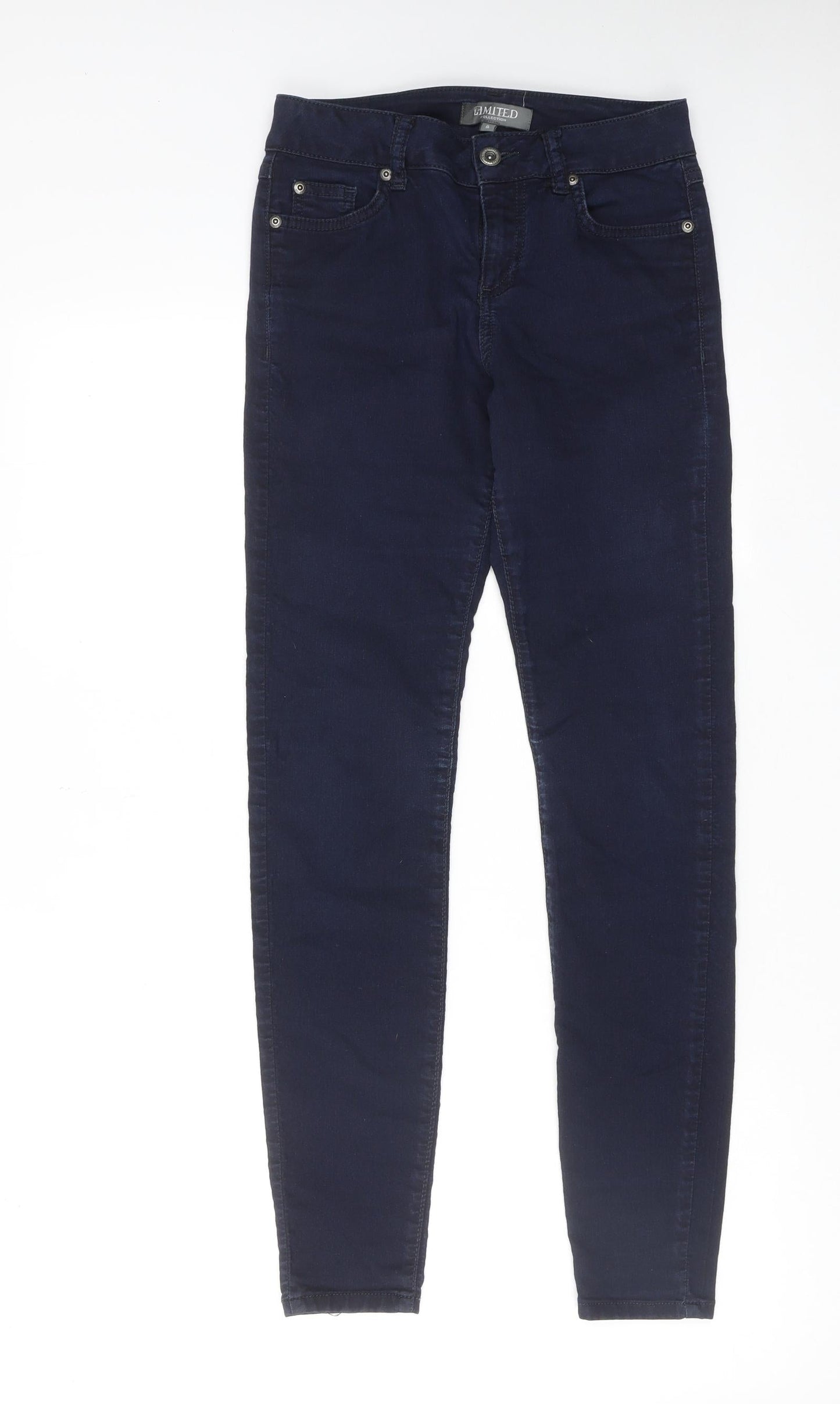 Womens UK Size 8 Marks and Spencer Regular Fit Skinny Blue Jeans