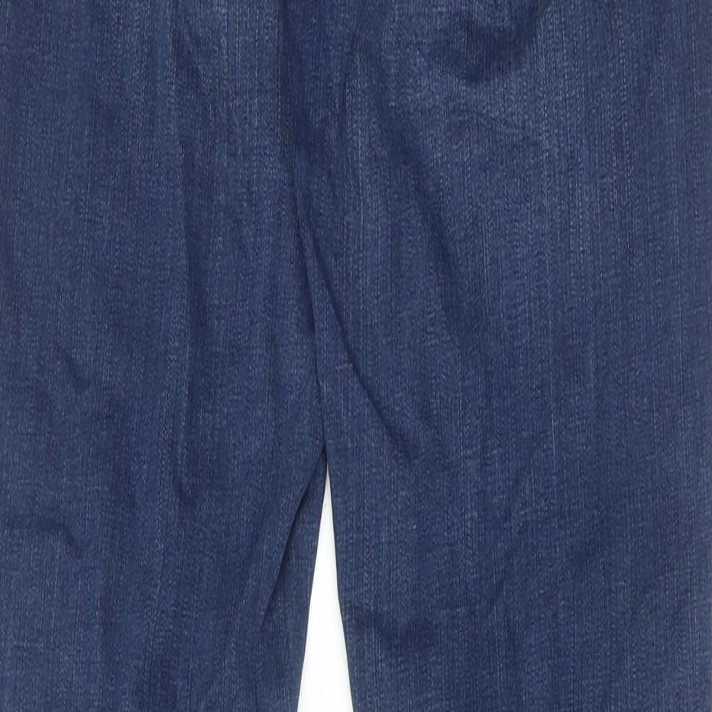 Topshop Womens Blue Cotton Skinny Jeans Size 25 in L30 in Regular Zip