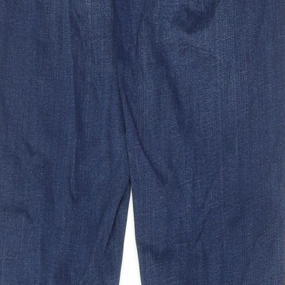 Topshop Womens Blue Cotton Skinny Jeans Size 25 in L30 in Regular Zip