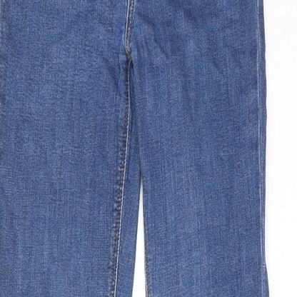 Mossimo Womens Blue Cotton Skinny Jeans Size 26 in Regular Zip