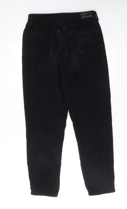 BDG Womens Black Cotton Trousers Size 27 in L32 in Regular Zip