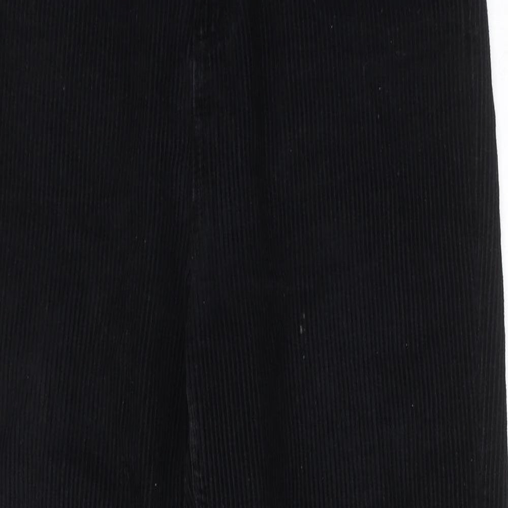 BDG Womens Black Cotton Trousers Size 27 in L32 in Regular Zip