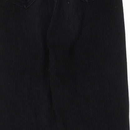 BDG Womens Black Cotton Trousers Size 27 in L32 in Regular Zip