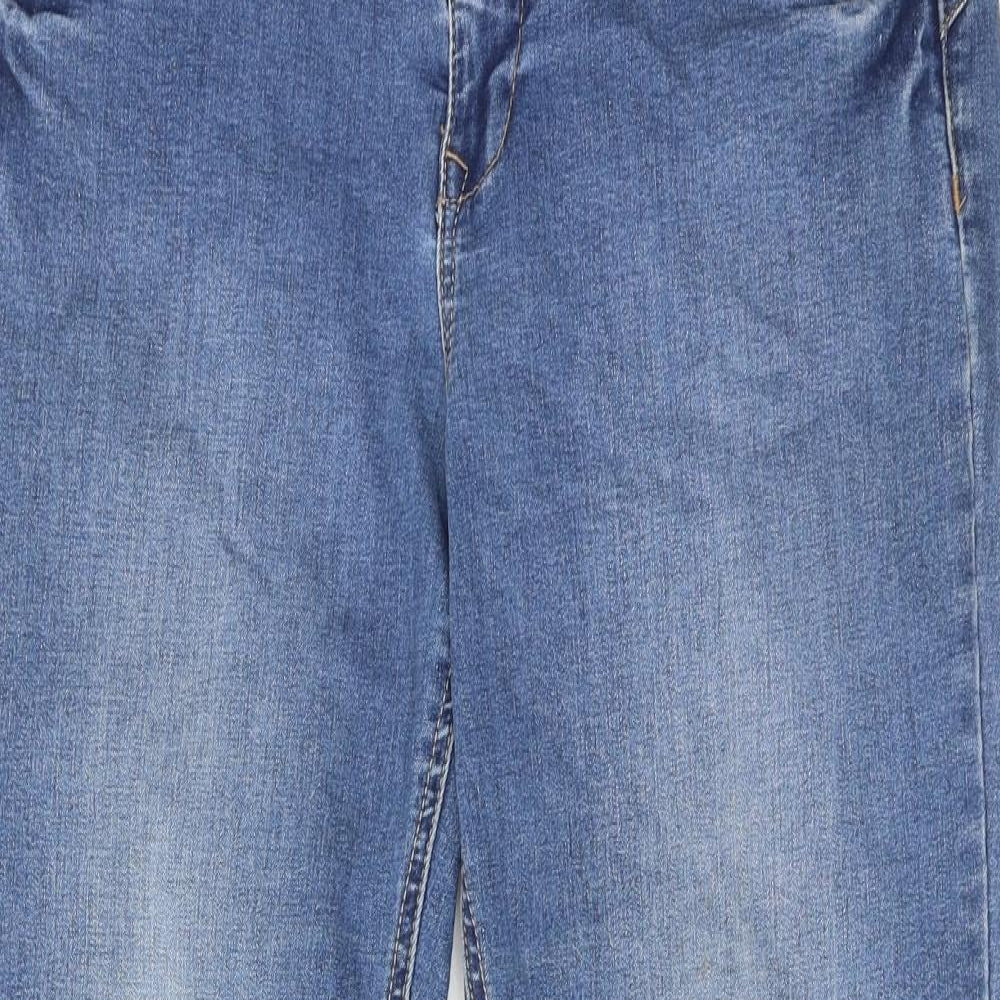 Cream Womens Blue Cotton Straight Jeans Size 31 in Regular Zip