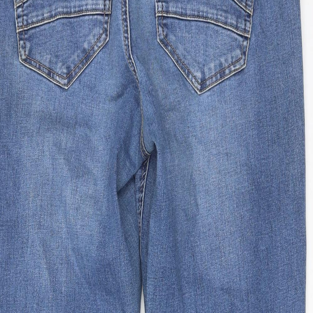 Cream Womens Blue Cotton Straight Jeans Size 31 in Regular Zip