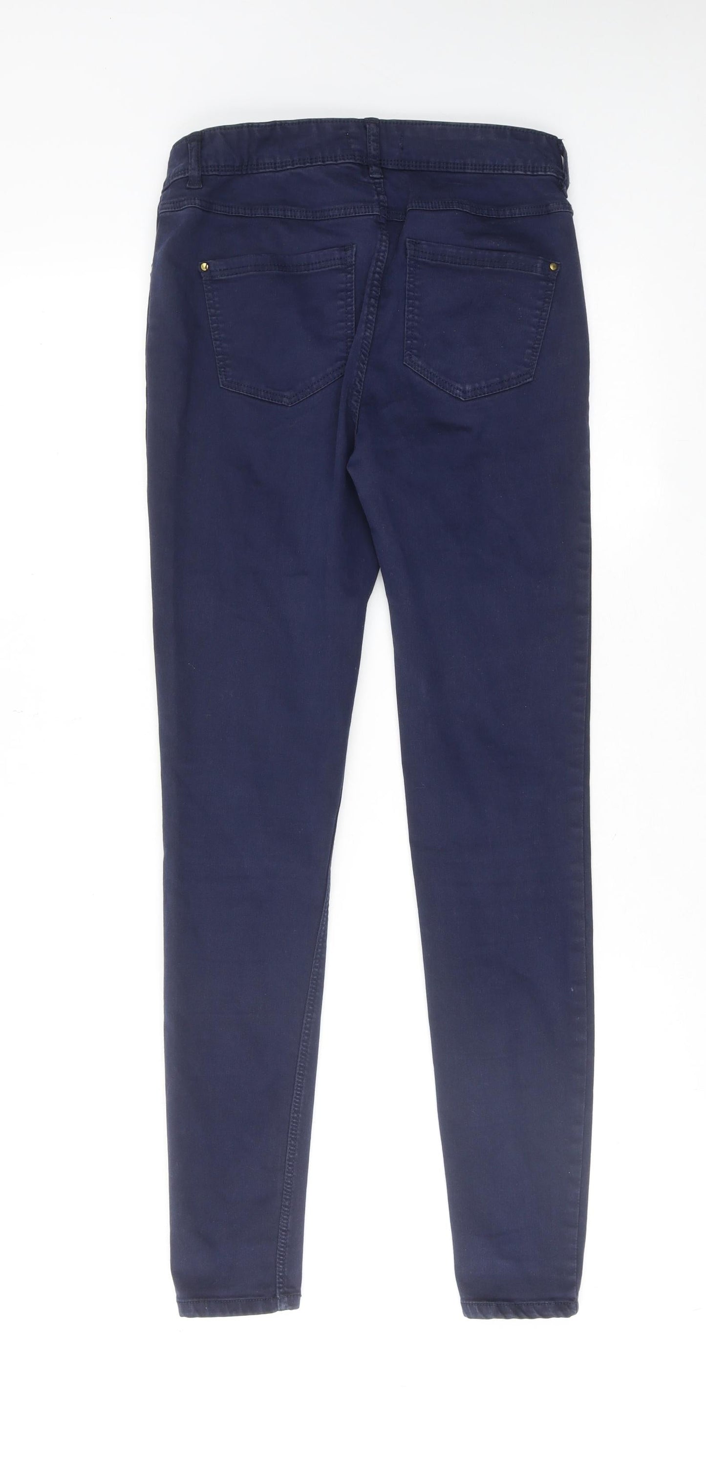 Womens UK Size 8 Papaya Regular Fit Skinny Blue Jeans