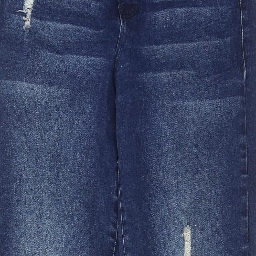 Womens UK Size 10 Royalty Regular Fit Skinny Blue Jeans