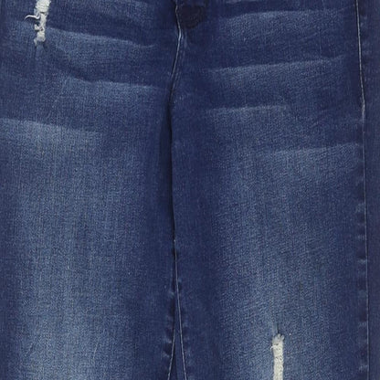 Womens UK Size 10 Royalty Regular Fit Skinny Blue Jeans