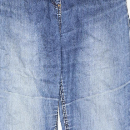 Womens UK Size 10 Wallis Regular Fit Straight Blue Jeans