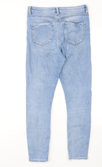 ASOS Womens Blue Cotton Skinny Jeans Size 28 in L30 in Regular Zip