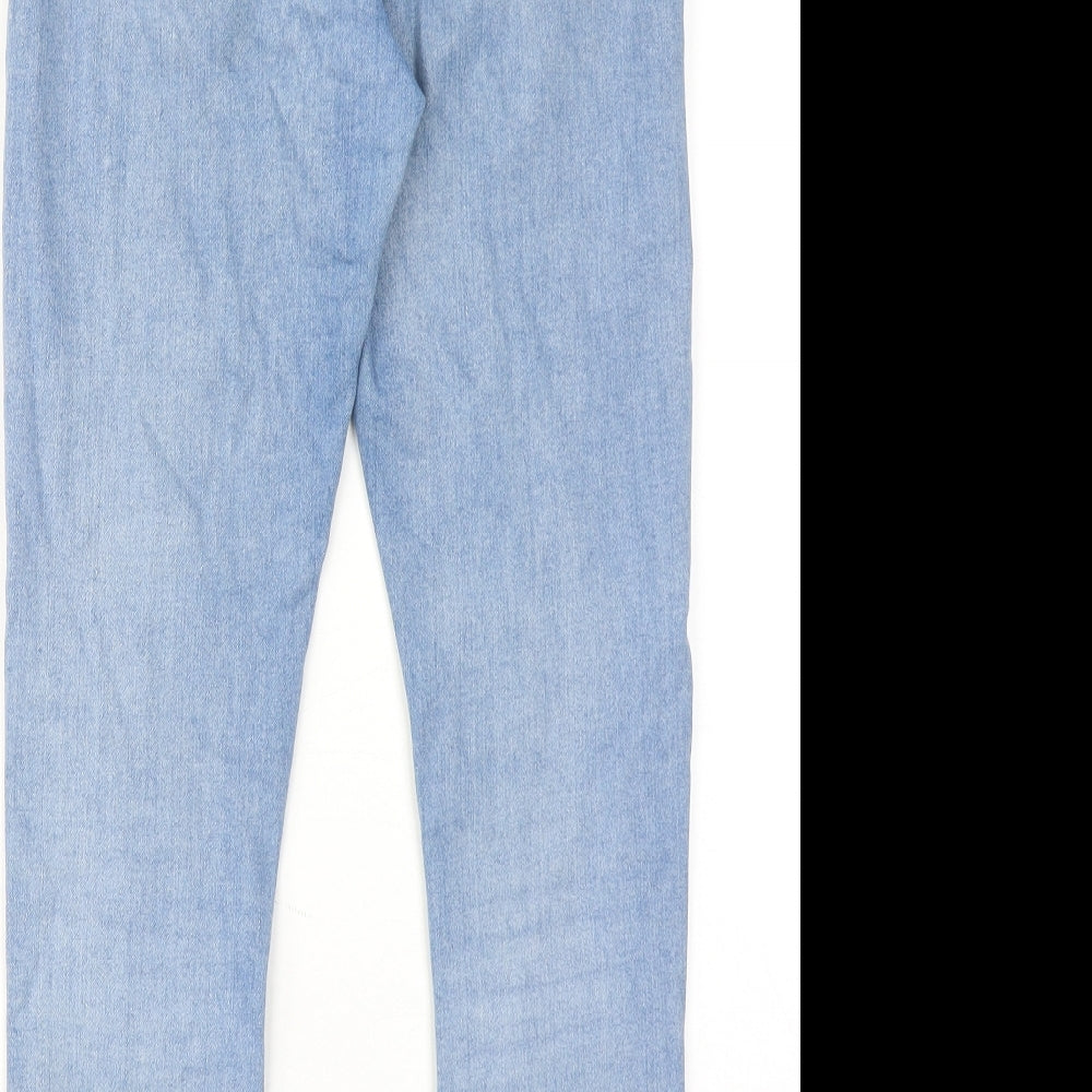 ASOS Womens Blue Cotton Skinny Jeans Size 28 in L30 in Regular Zip