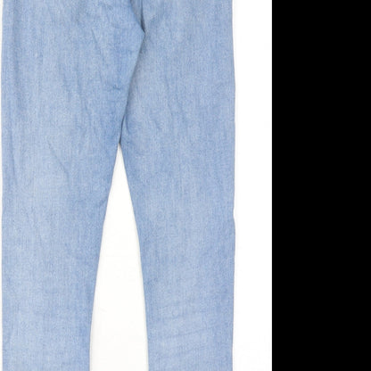 ASOS Womens Blue Cotton Skinny Jeans Size 28 in L30 in Regular Zip