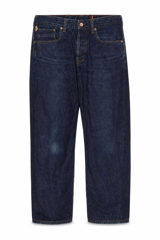 Mens UK Size 35 in Luke Regular Fit Straight Blue Jeans