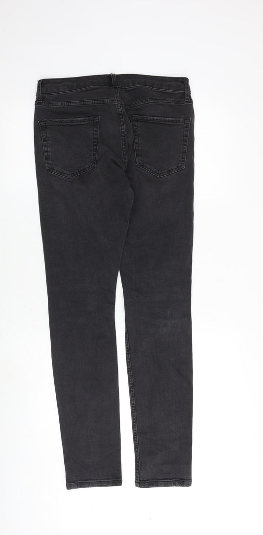 Mens UK Size 30 in Topman Slim Fit Skinny Grey Jeans