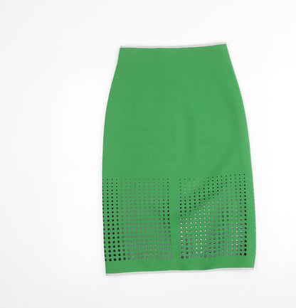 Clover Canyon Womens Green Polyester Bandage Skirt Size XS - Cut out detail