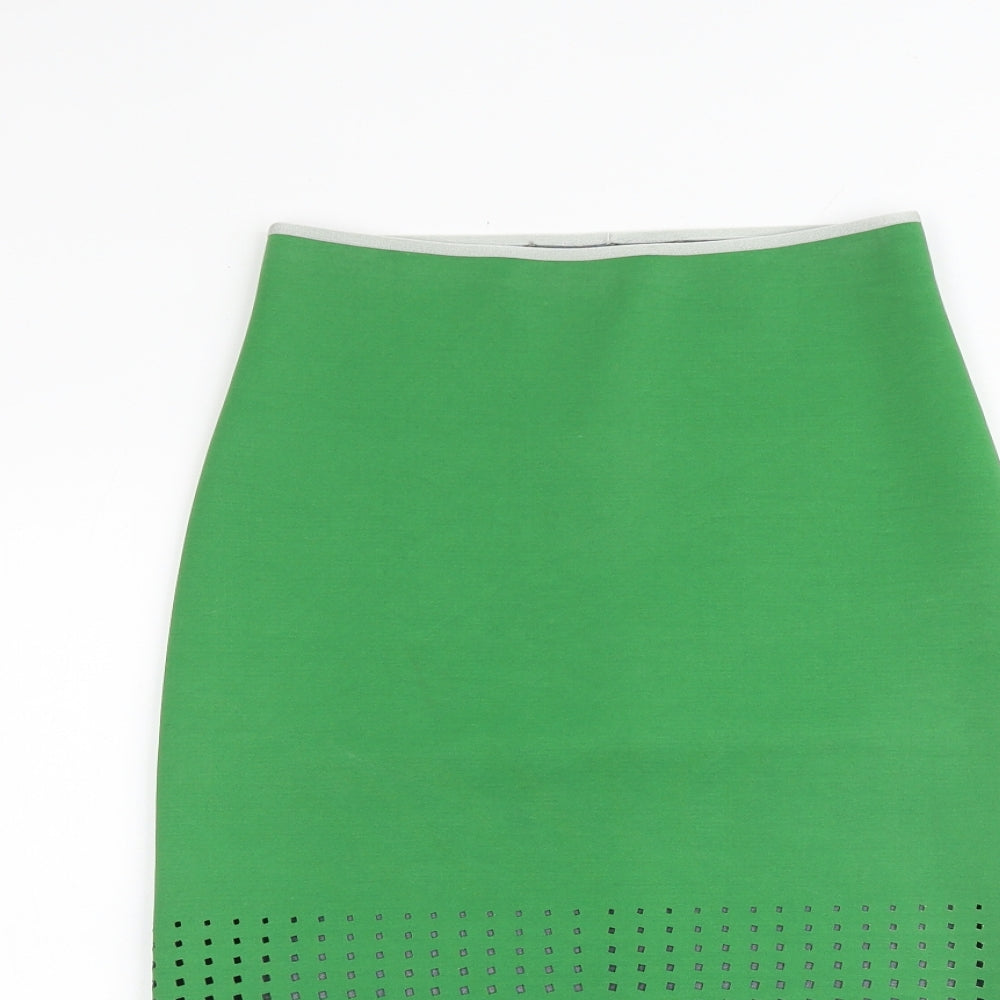 Clover Canyon Womens Green Polyester Bandage Skirt Size XS - Cut out detail