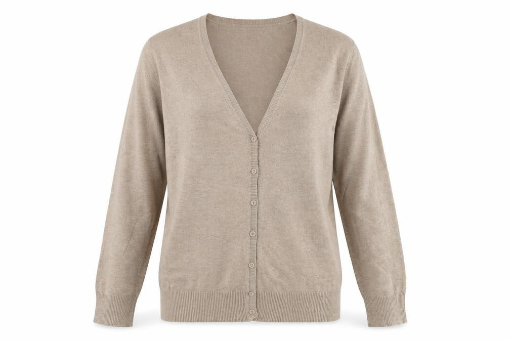 Womens UK Size L C&A Brown Cardigan Jumper