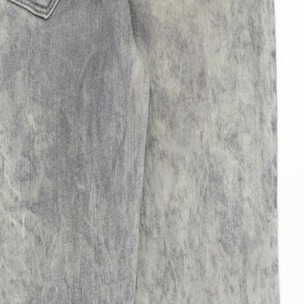 Womens UK Size 10 Papaya Regular Fit Skinny Grey Jeans