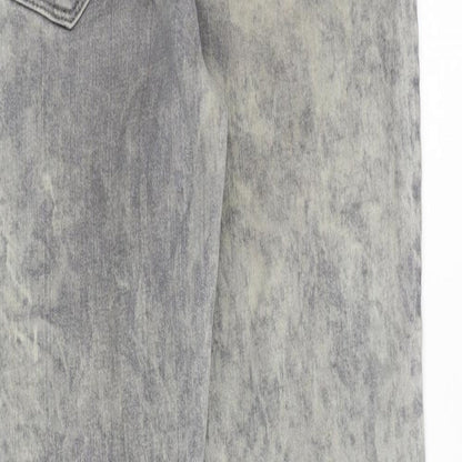 Womens UK Size 10 Papaya Regular Fit Skinny Grey Jeans