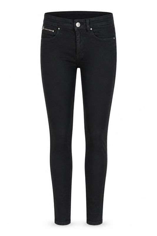 Morgan Womens Black Cotton Skinny Jeans Size 10 Regular Zip