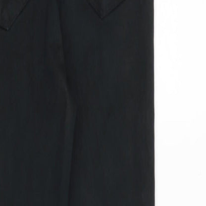 Morgan Womens Black Cotton Skinny Jeans Size 10 Regular Zip