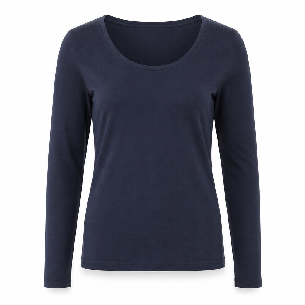 Womens UK Size M b.young Blue Basic T-Shirt