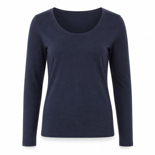 Womens UK Size M b.young Blue Basic T-Shirt