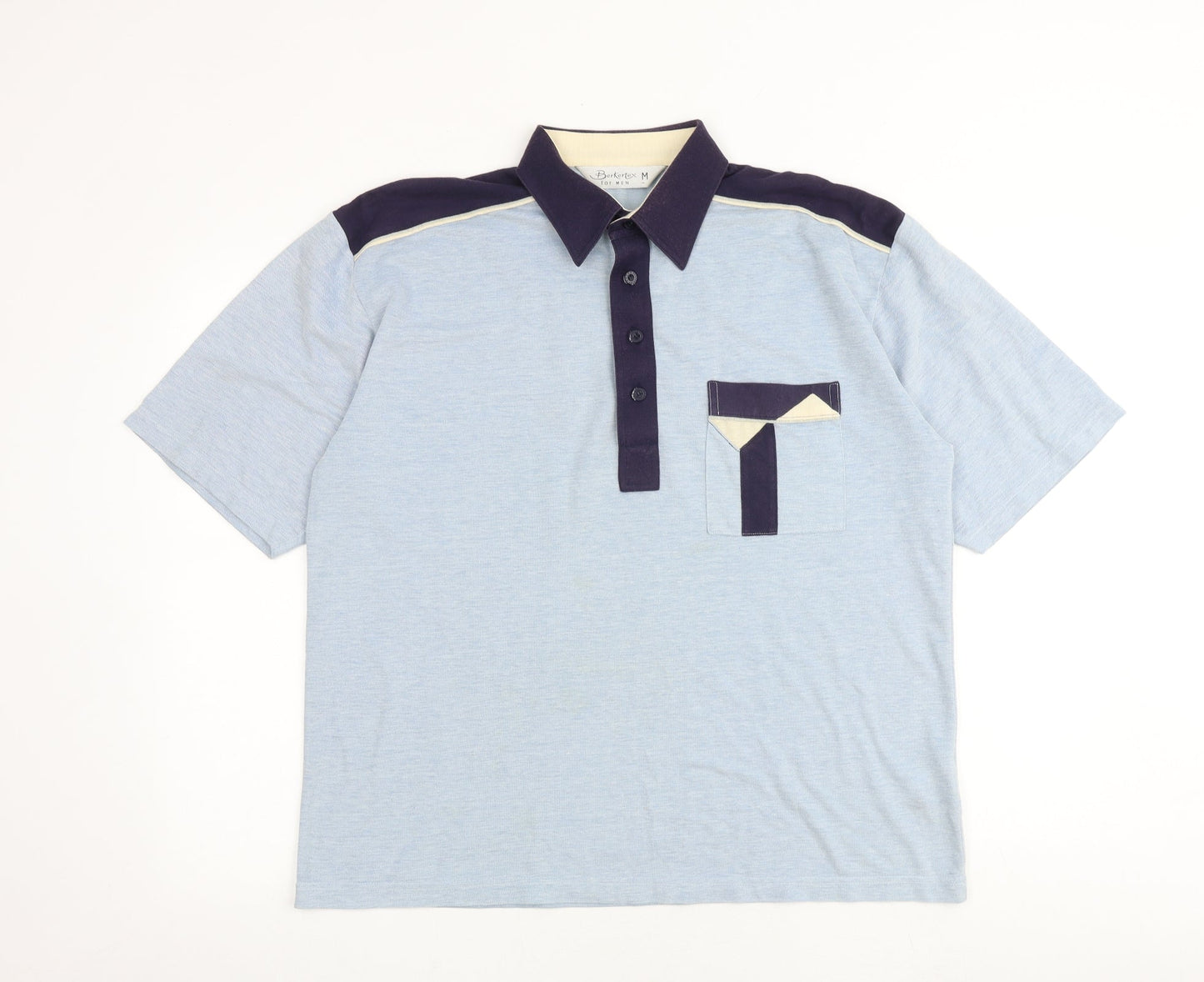 Mens UK Size M Berkertex Polyester Polo Shirt