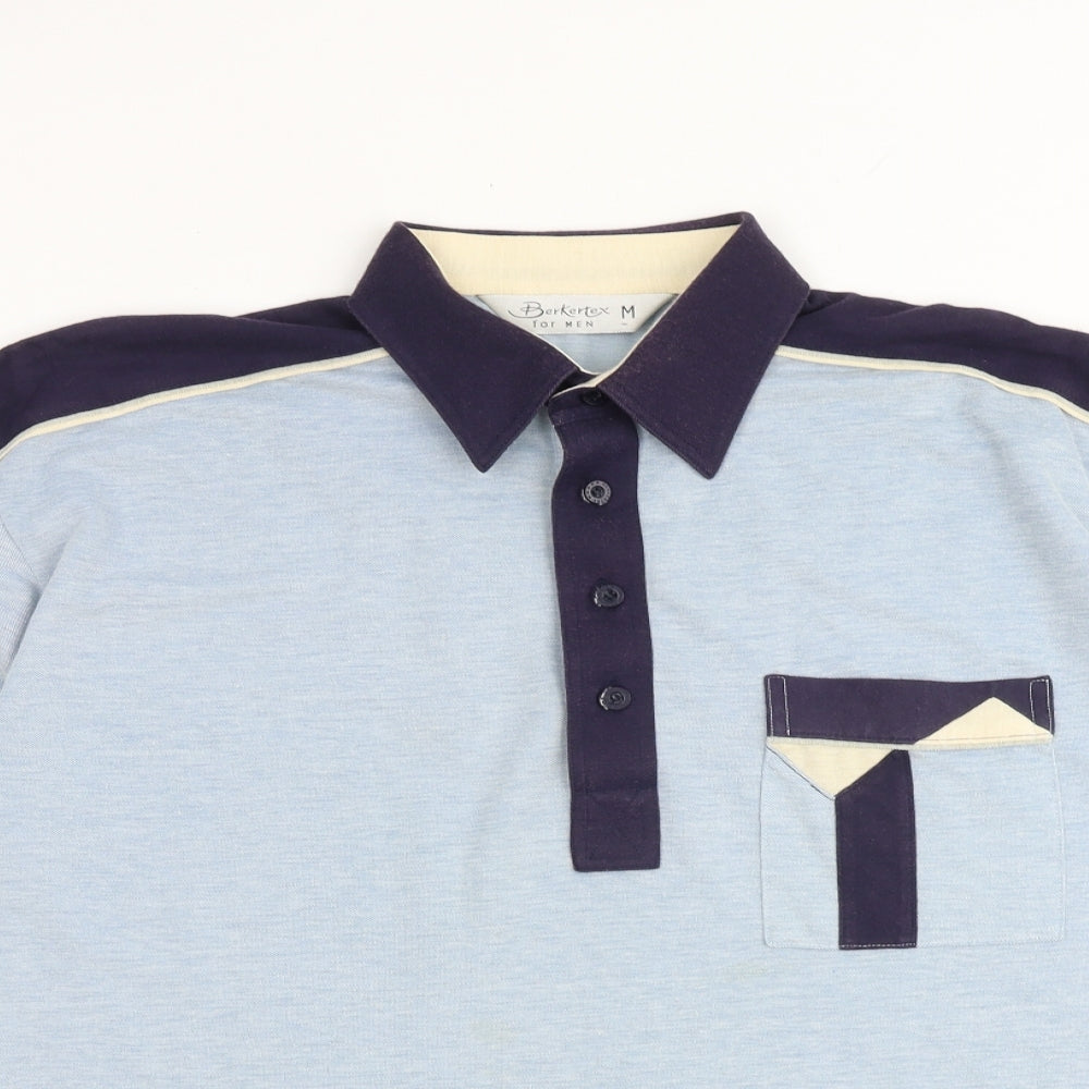 Mens UK Size M Berkertex Polyester Polo Shirt